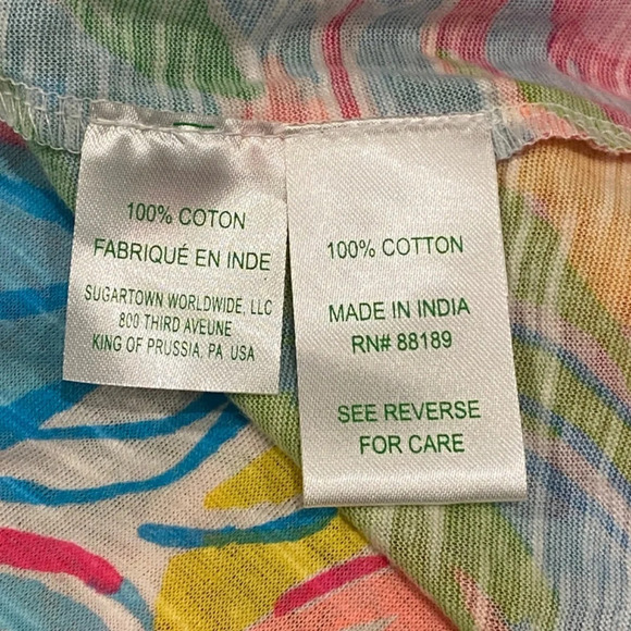 Lillt Pulitzer So A Peeling Elephant Print Arya Tank Top 16709 - Picture 10 of 13